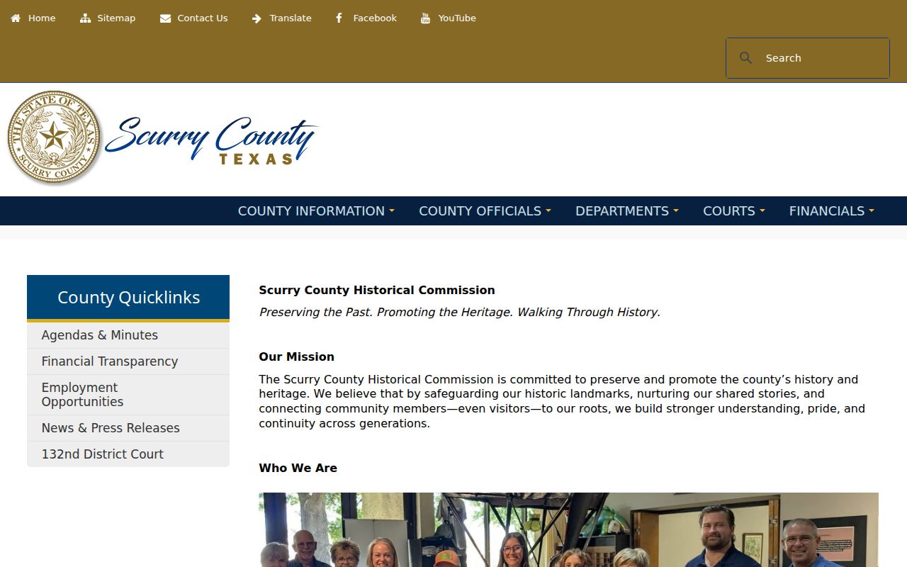 Scurry County courthouse square history and court record context